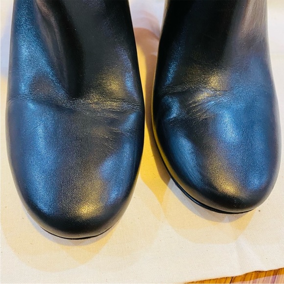 Tory Burch Kira Leather Block Heel Booties - Picture 5 of 5